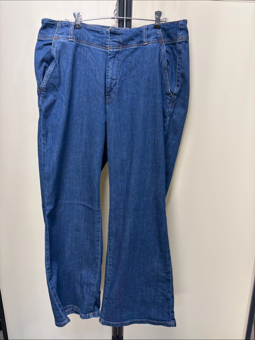 Pull&Bear Women's Dark Blue Bootcut Jeans